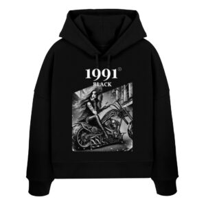 Steel Queen - Womens Organic Boxcut Hoodie ST/ST-16
