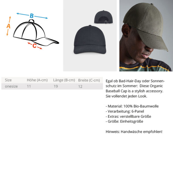 1991 BLACK - Baseball Cap mit Stick – Bild 3