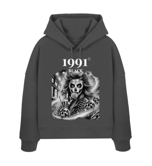 Queen of Skulls - Womens Organic Boxcut Hoodie ST/ST-6903