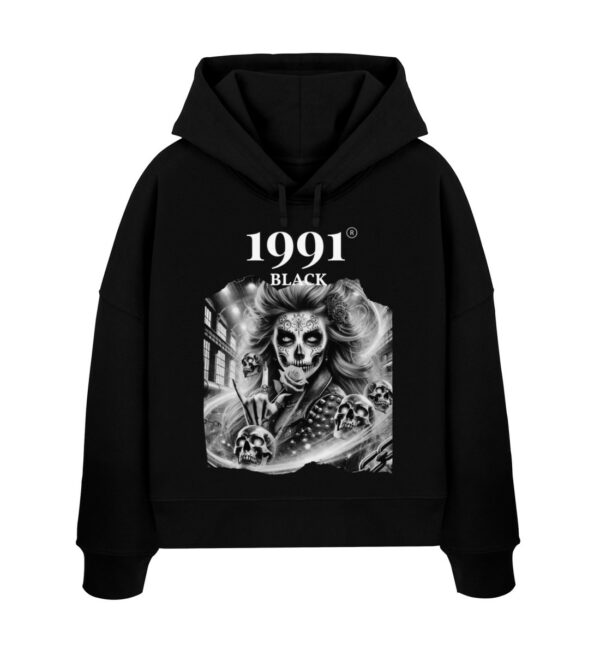 Queen of Skulls - Womens Organic Boxcut Hoodie ST/ST-16