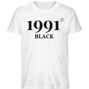1991 BLACK - Herren Organic Shirt-3