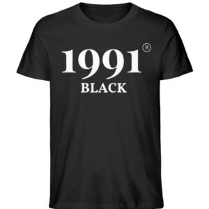 1991 BLACK - Herren Organic Shirt-16