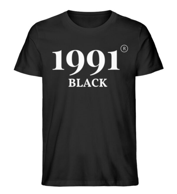 1991 BLACK - Herren Organic Shirt-16